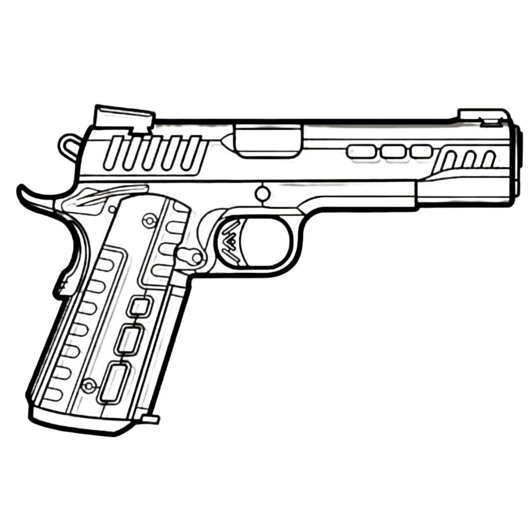 2D Gun Wall Arts - Image 2