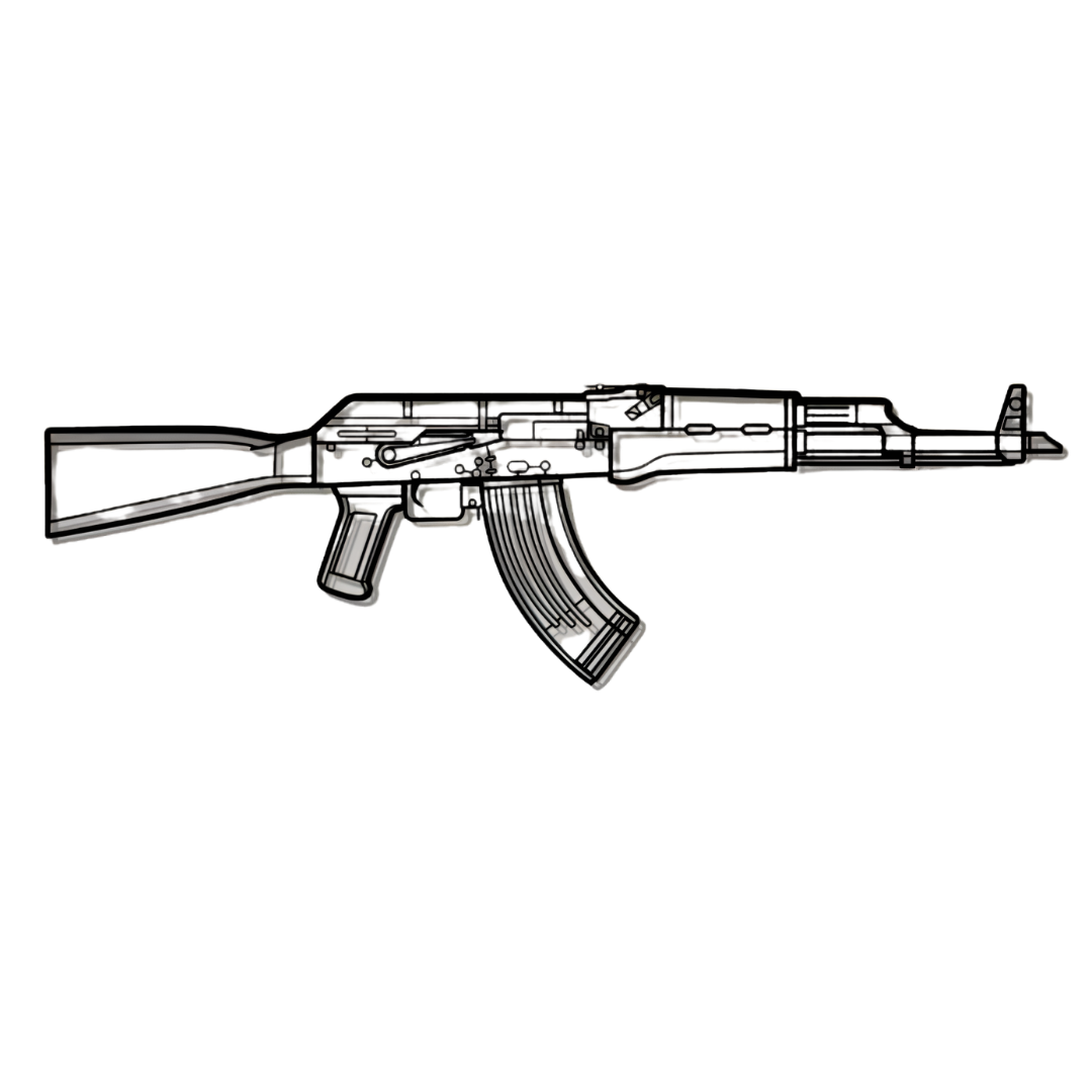2D Gun Wall Arts