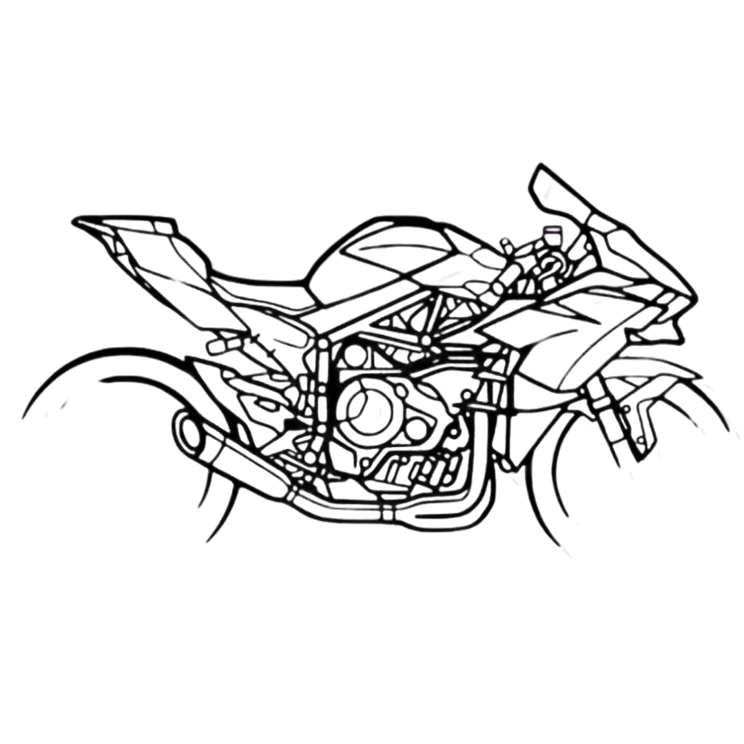 Car and Bikes Wall Art - Image 7