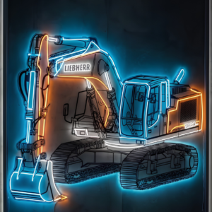 Truck Tractor & Excavators Metal Arts